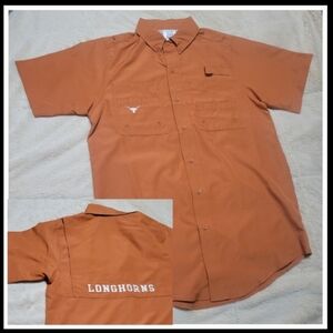 University of Texas ventilated short sleeve UPF 50 UT Bevo Longhorns shirt L NEW